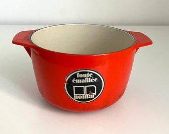 Nomar France high cast iron frying pan diameter 16 cm red / cast iron casserole dish made in France / Holy10 Paris