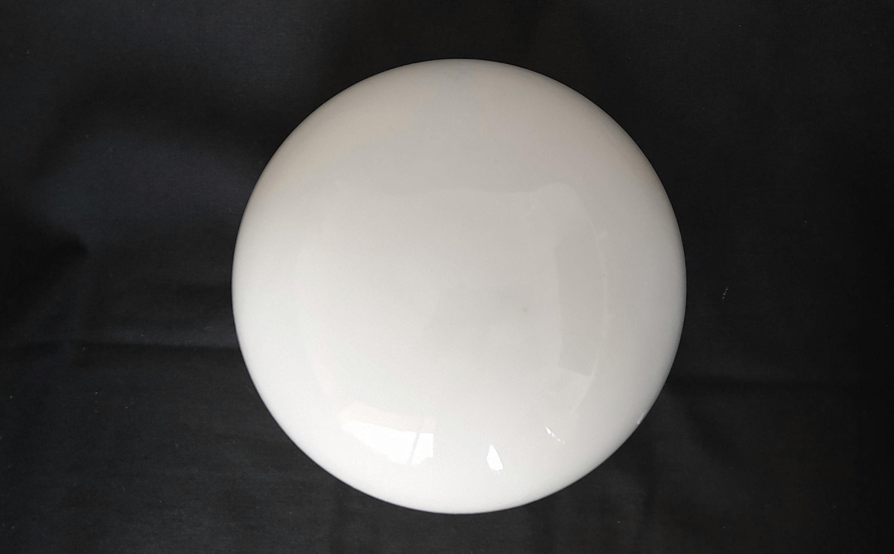 Plafonnier Applique Opaline Blanche Ronde Minimaliste/Lampe de Plafond ou Mur en Verre Lait Holy10 P