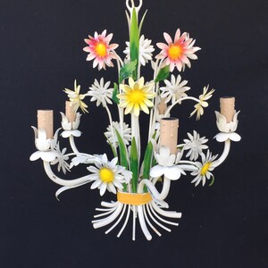 Italienisches Kronleuchter Blech Vintage 5 Kerzen / | Etsy