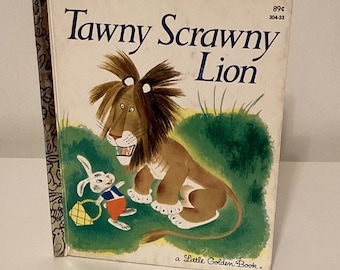 Tawny Scrawny Lion, Children’s Vintage Books, A Little Golden Book