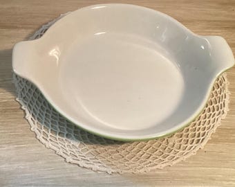 Vintage Green Valentina Casserole Made in Italy Baking Dish / European Valentina Green Baking Dishware