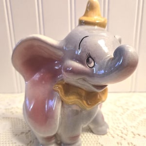 Vintage Walt Disney "Dumbo" Ceramic Figurine, Classic Walt Disney Dumbo / Easter Gift For Disney Fan