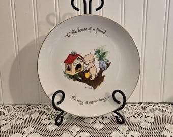 Vintage Rose O'Neill Kewpie Collector's Edition Plate / Friend Gift