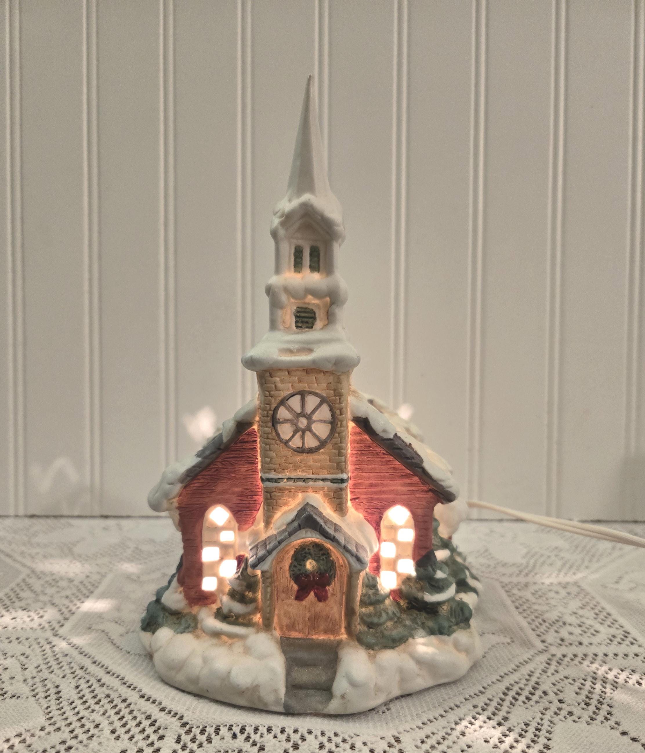 Vintage Ceramic Light, Church - Etsy