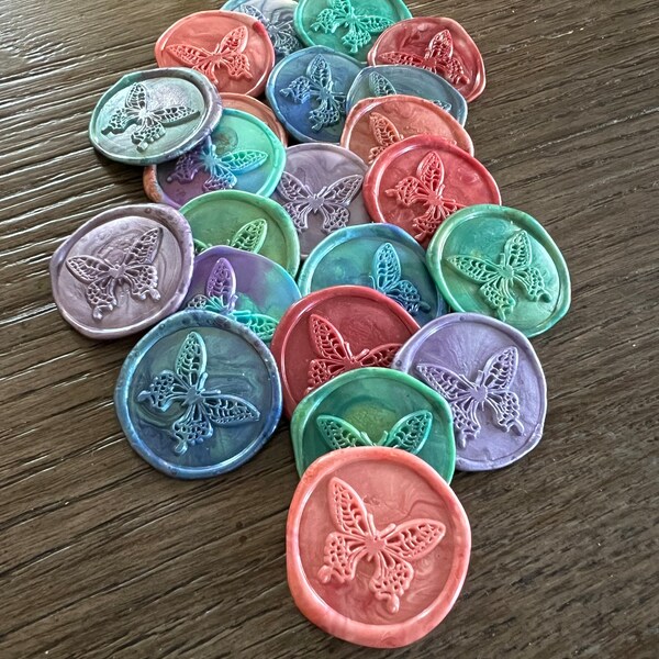 Butterfly Envelope Seals Etsy