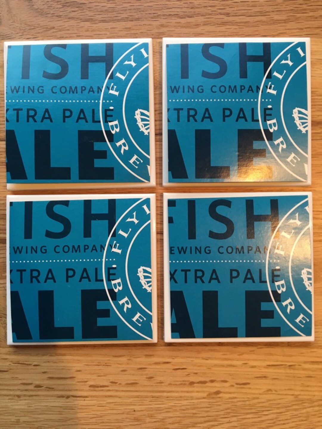 Flying Fish Extra Pale Ale Set of 4 Beer Coasters Man Cave Etsy