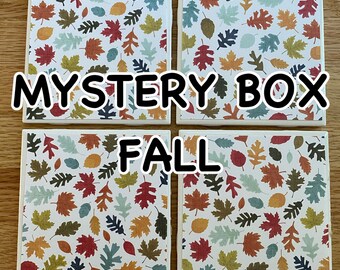 Mystery box of Fall tile coasters, ceramic coasters, hostess gifts, new home gifts, teacher gifts, grab bag gifts, office decor