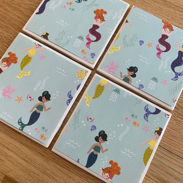 Mermaid Tile Etsy
