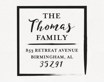 Thomas - Personalized Address Stamp Design