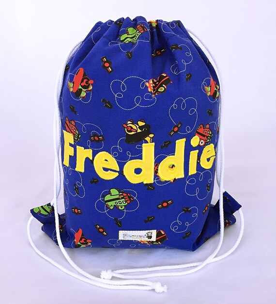 Items similar to Children's Personalised Bag, Drawstring PE bag