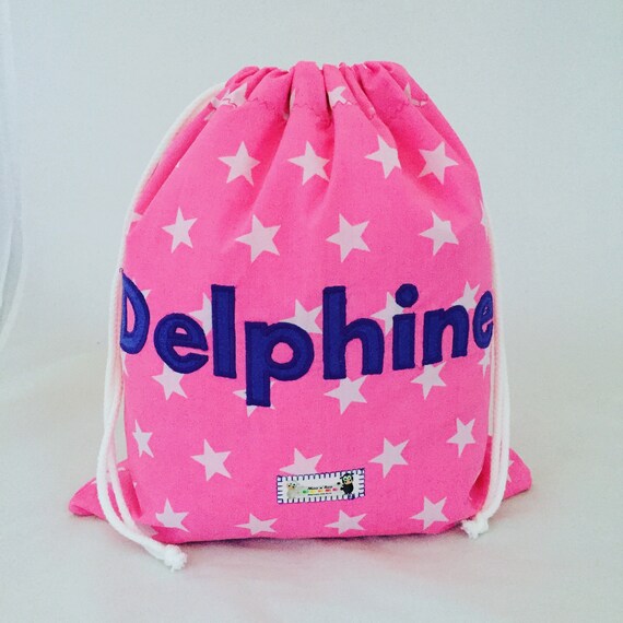 Kids Children's Personalised Drawstring Bag PE Bag Swim Etsy