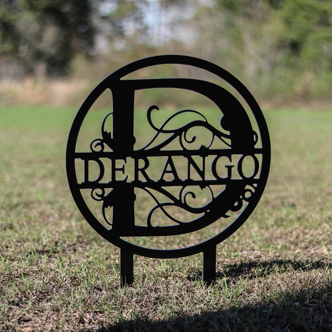 Personalized Aluminum Garden Sign with family last name / Etsy