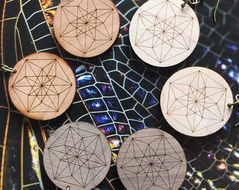 Vector Equilibrium Earrings/Sacred Geometry Earrings/Sacred Geometry Jewelry/Vector Equilibrium Jewelry/Geometric Jewelry/Geometric Earrings