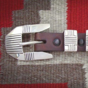 Native American Navajo 4 Piece Handmade Ranger Buckle Set