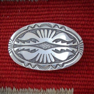 Hebilla pequeña india de plata nativa americana Hopi joyería india hebilla de cinturón vintage unisex hebilla pequeña Accesorios Cinturones y tirantes Hebillas para cinturón 