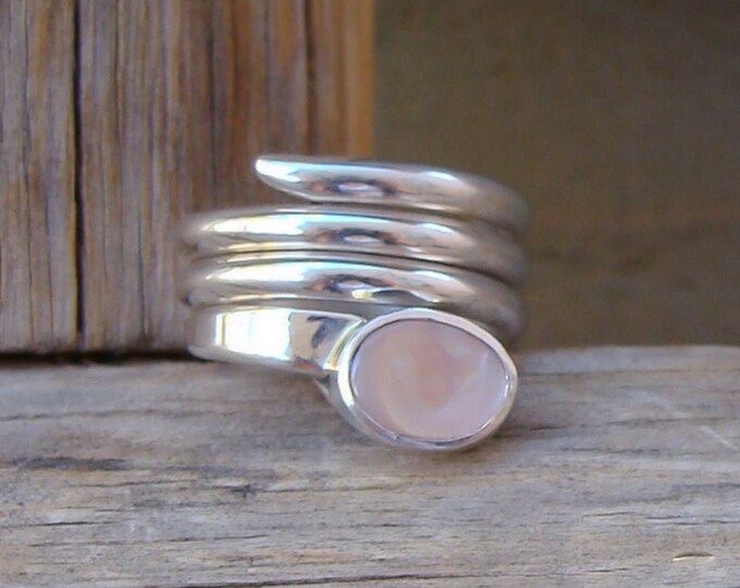 Pink Musselshell Ring Native American Navajo Pink Mussel Shell Silver Adjustable Ring Size 6. ...