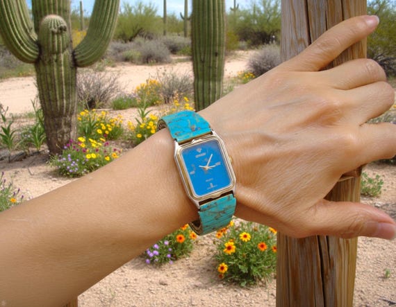 Unisex Watch, Southwestern Turquoise Expansion Watch