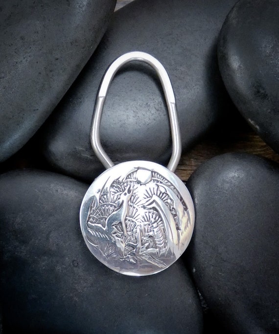 Native American Navajo Sterling Silver Concho Key… - image 5