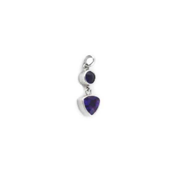 Amethyst Pendant, Handmade Sterling Silver Amethys