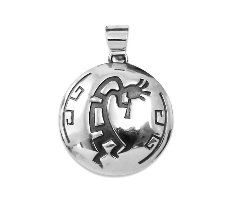 Native American Navajo Sterling Silver Kokopelli Pendant