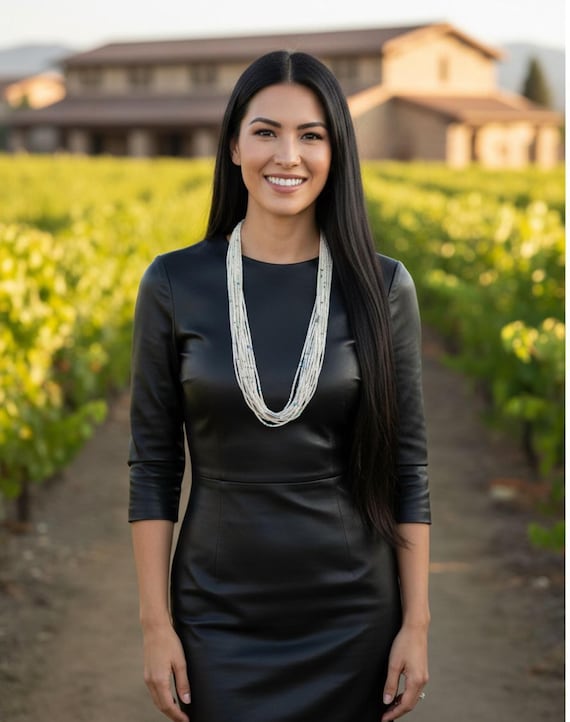 Vintage Zuni Heishi Necklace: White Clam Shell Turquoise 10 Strand, 27" Layered Necklace