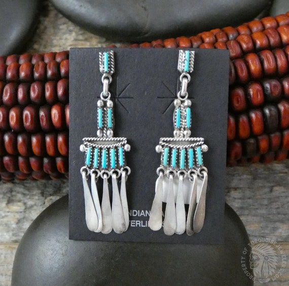 Enormous Mind Blowing Vintage Zuni Turquoise Native American Jewelry Silver Pen Holder! Enormous Mind Blowing Vintage Zuni Turquoise Native American Jewelry Silver Pen Holder!