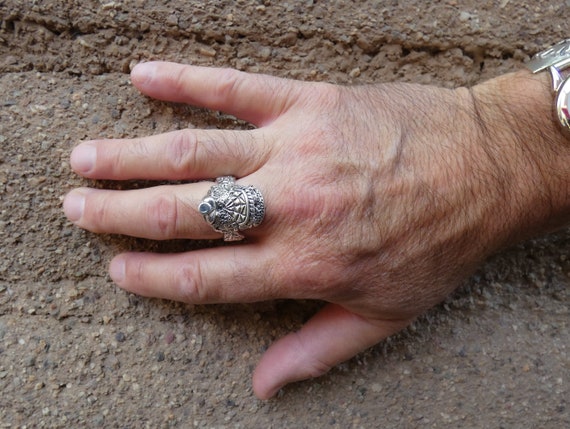 Unisex Navajo Heavy Gauge 925 Sterling Silver Saddle Rodeo Cowboy Cowgirl Ring | Made in USA