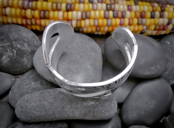 HEAVY Unisex Native American Hopi Sterling Silver… - image 5