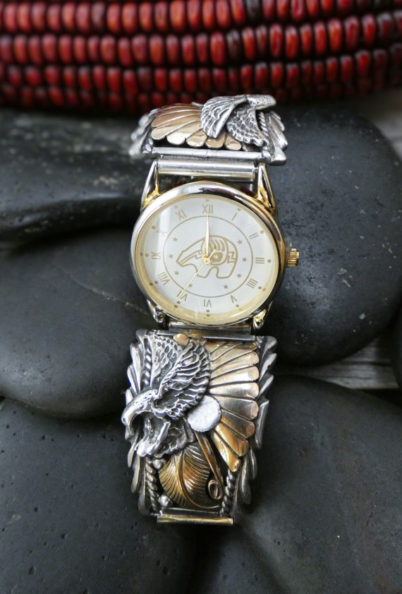 Gift For Him, 12KGF Sterling Silver Eagle Men's W… - image 2