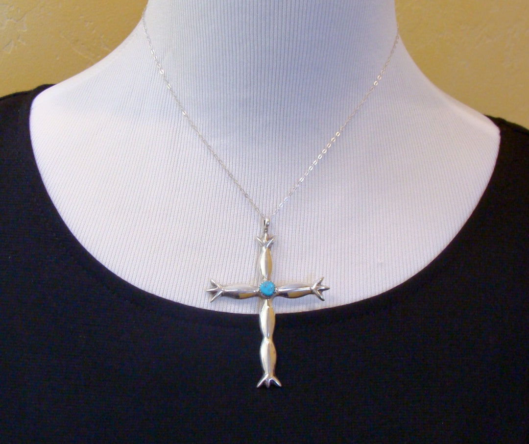 Indianerschmuck Kinder Native American Türkis & Navajo Perlenkette Aus Sterling Silber 414782
