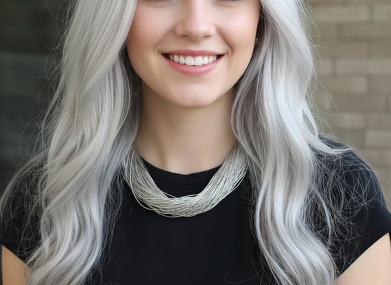 18 Inch 100-Strand Liquid Sterling Silver Necklace