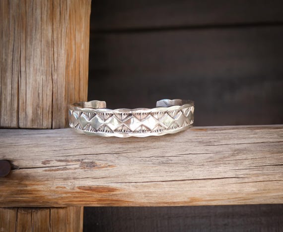 Marc Antia 6.5 inch Native American Sterling Silver Bracelet