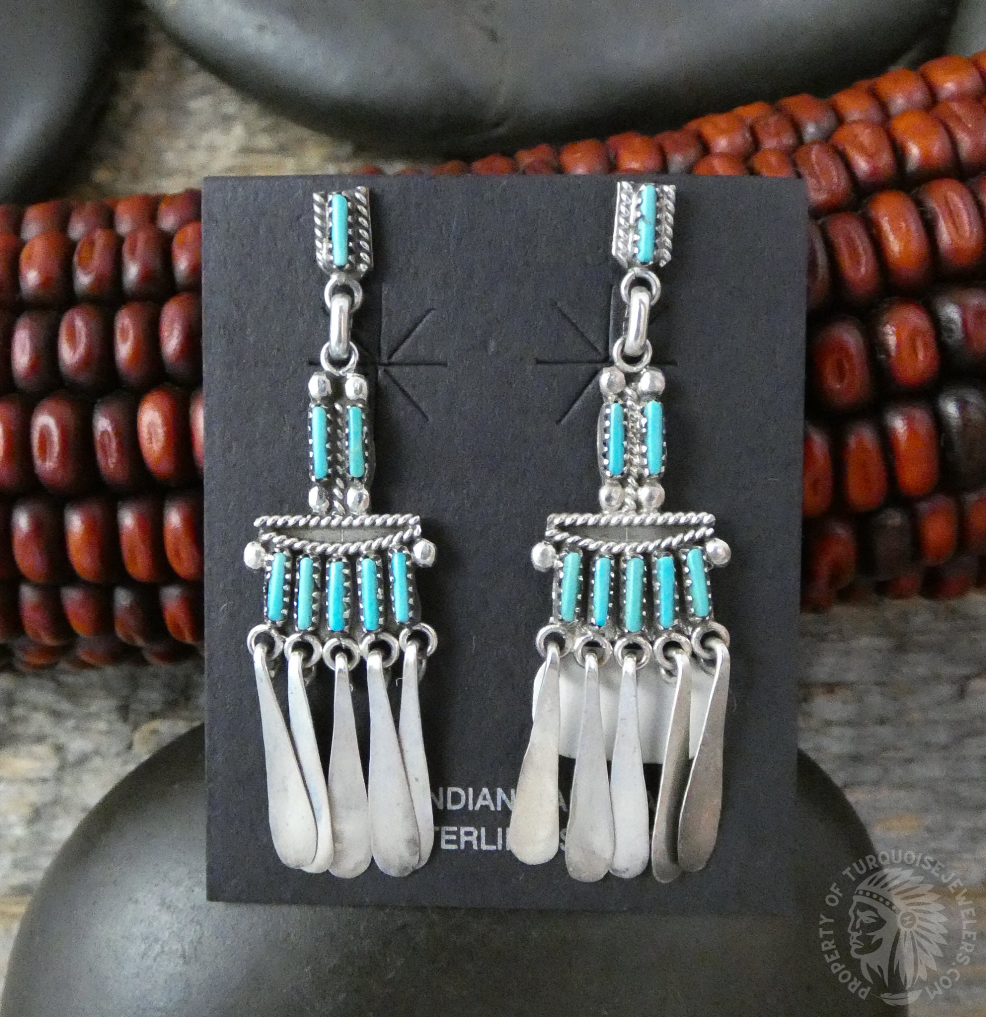 Enormous Mind Blowing Vintage Zuni Turquoise Native American Jewelry Silver Pen Holder! Enormous Mind Blowing Vintage Zuni Turquoise Native American Jewelry Silver Pen Holder!