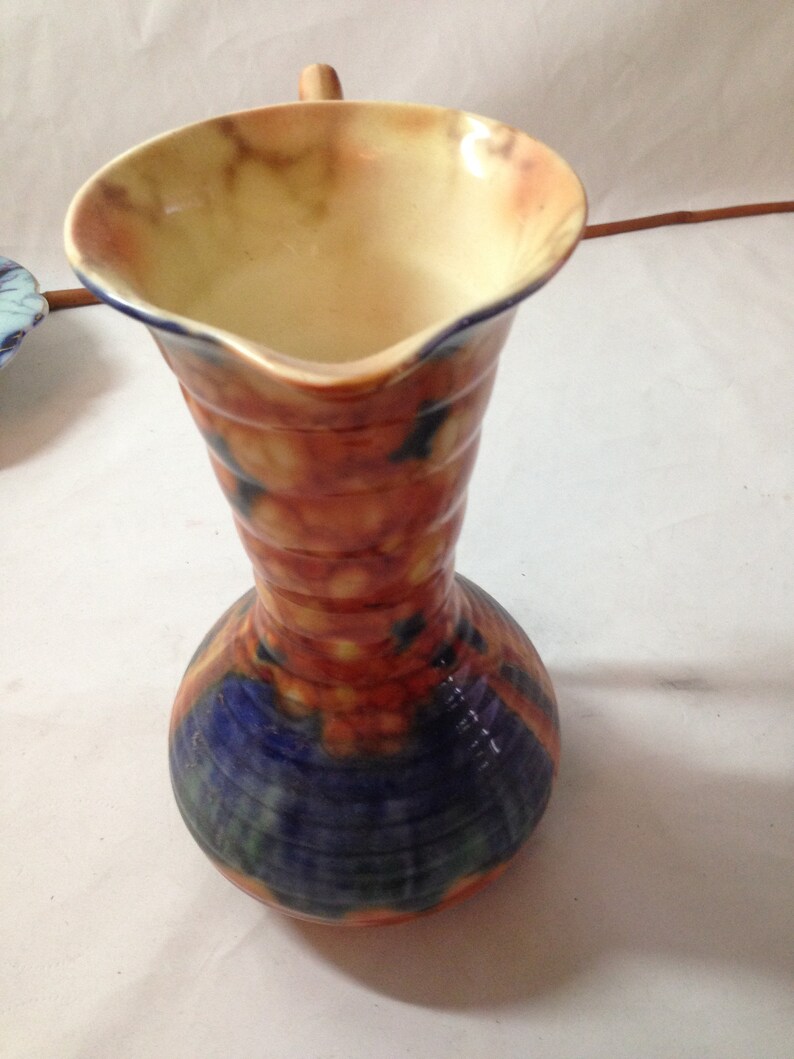 Falcon Ware Woodland Art Deco Vase Jug Pitcher T Lawrence Etsy Australia