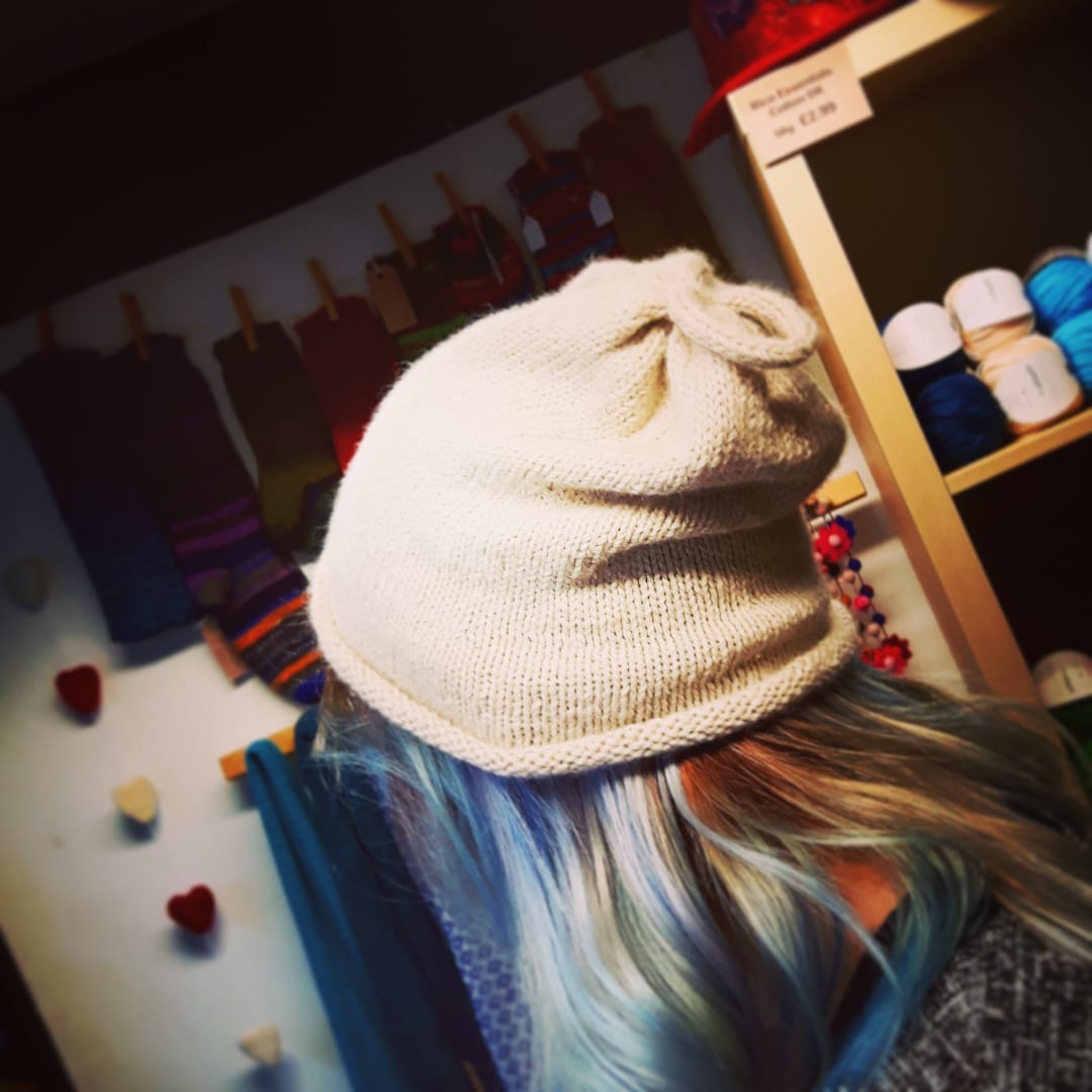 Knitting Pattern - Slouchy Loop Hat - Etsy