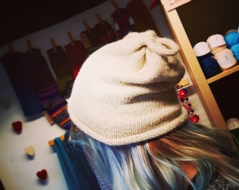 Strickanleitung - Slouchy Loop Mütze