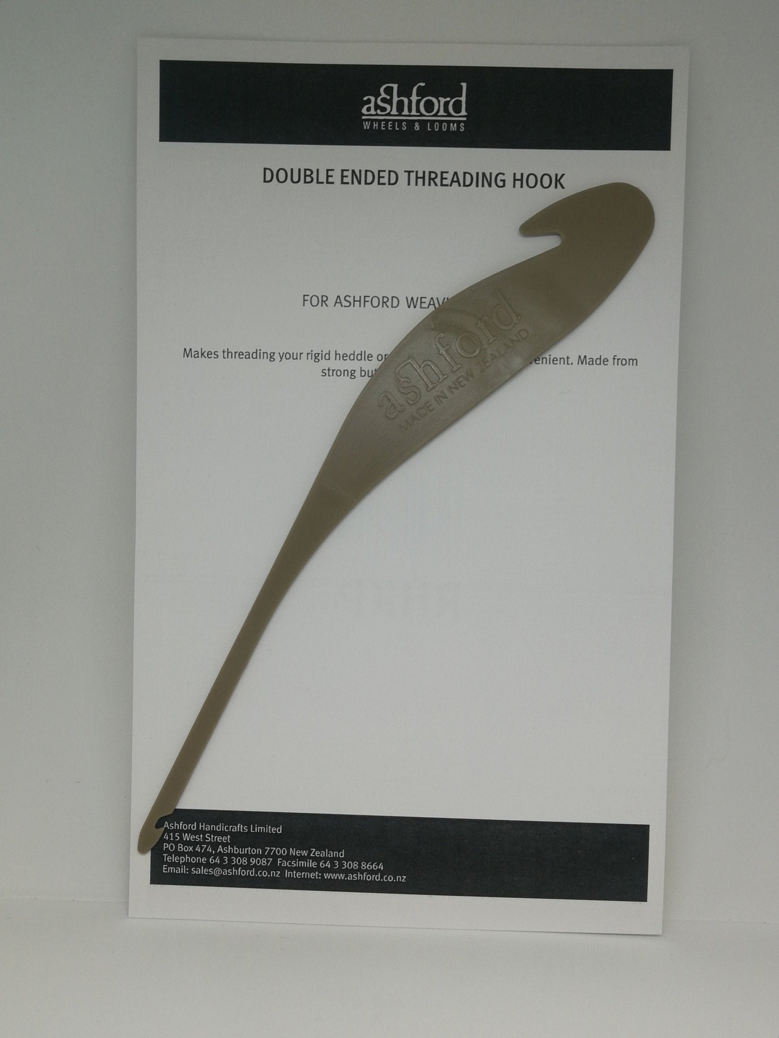 Ashford Double Ended Threading Hook Weaving Etsy