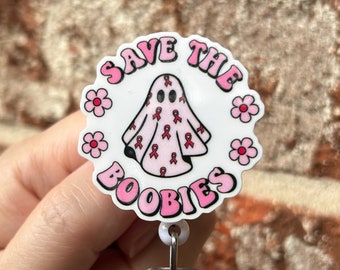 Breast cancer awareness badge reel, id holder, Halloween badge reel, badge reel, nurse badge reel, oncology badge reel, October badge reel