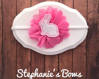 Easter bow, Easter headband, Easter bunny bow, Easter bunny headband