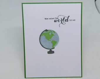 Friendship Card.   You Mean the World to Me.