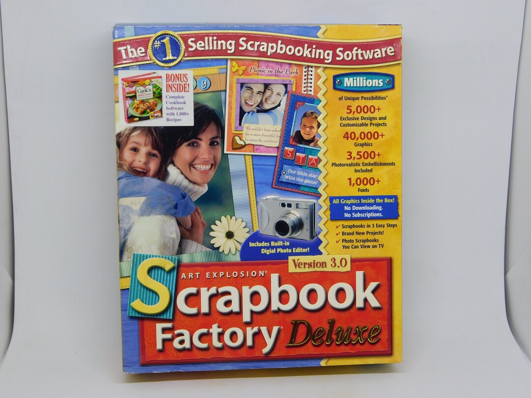 Art Explosion Scrapbook Factory Deluxe Version 3.0 Software Etsy