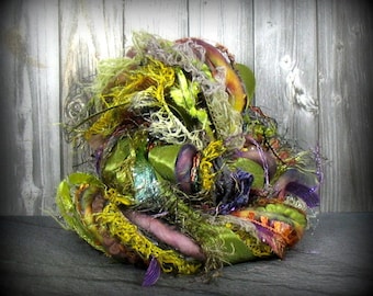 Enchanted Forest Elements 28yd Art Yarn Bundle . Autumn Fiber Sample Pack