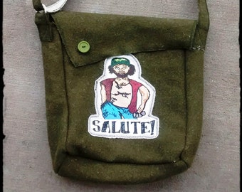 Army Green Messenger Bag