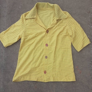 Yellow Striped Button Down Shirt