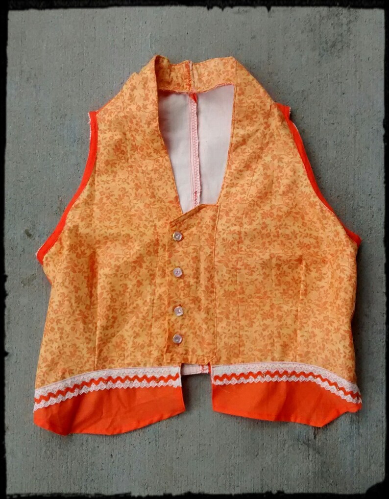 Women/'s Size Medium Orange Bohemian Tank Top
