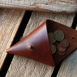 Portamonete, Portamonete in Pelle, Portamonete Triangolo, Portamonete in Pelle, Portamonete in Pelle, Portafoglio Monete