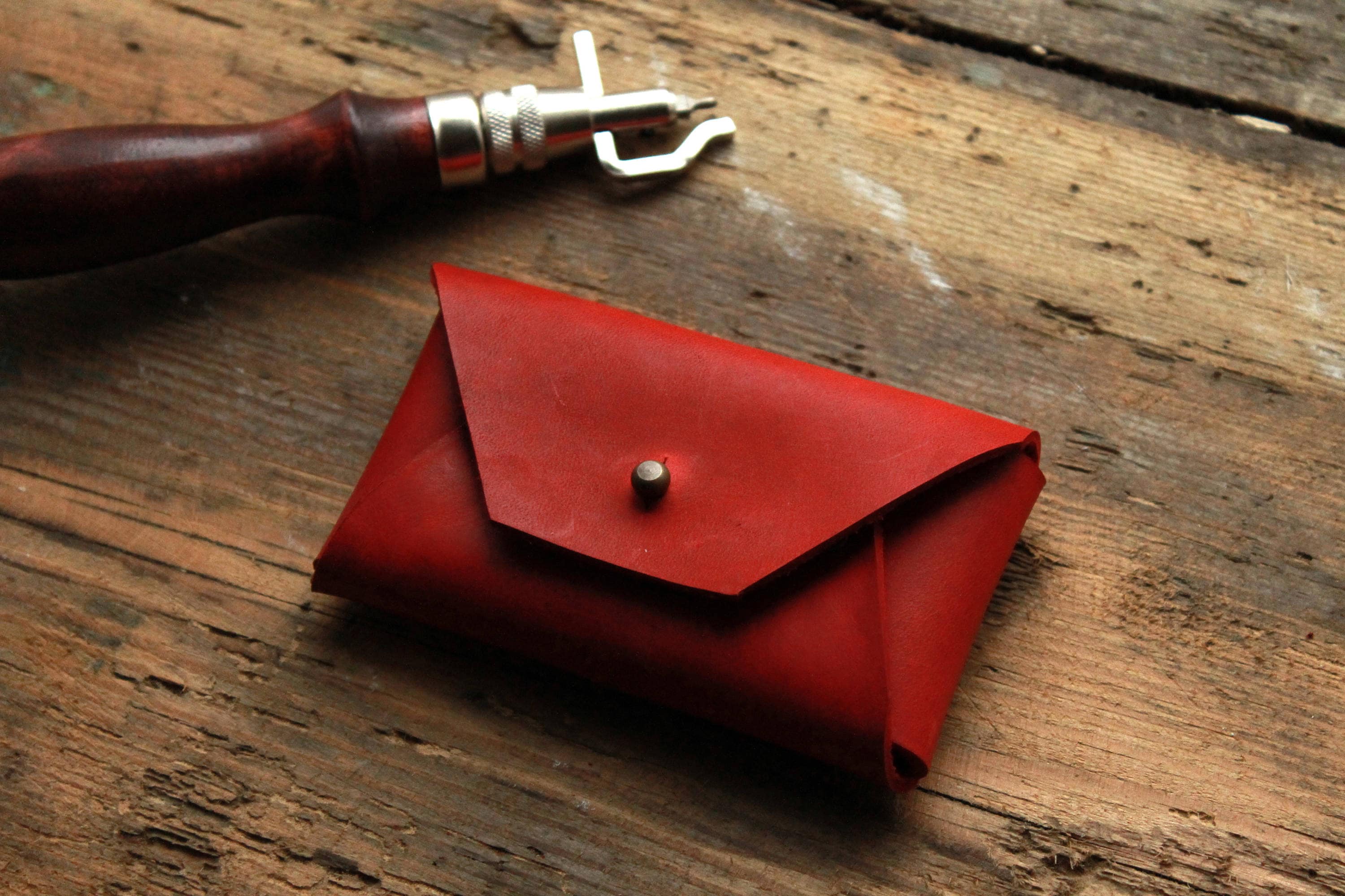 Credit card case leather card holder minimalist wallet ...
