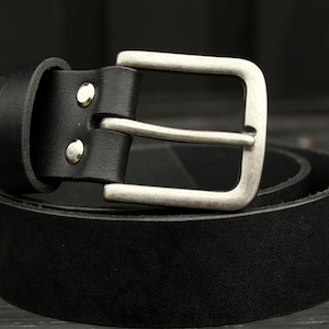 leather belt, black belt, mens belt, lifetime belt, gift for him