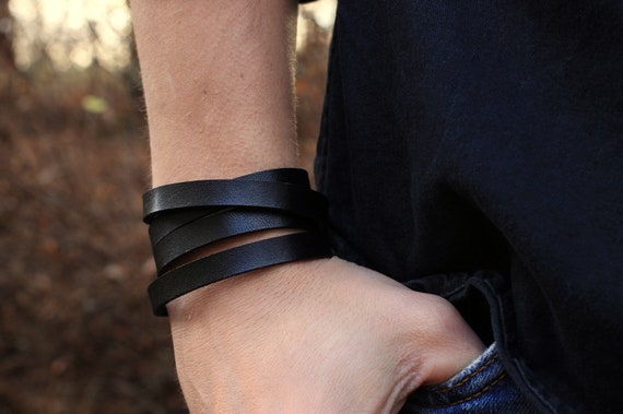 Etsy leather 2024 wrap bracelet