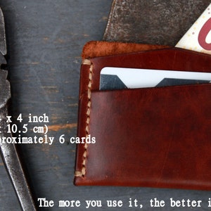 Front Pocket Wallet Thin Card Wallet Leather Wallet Slim Mens - Etsy